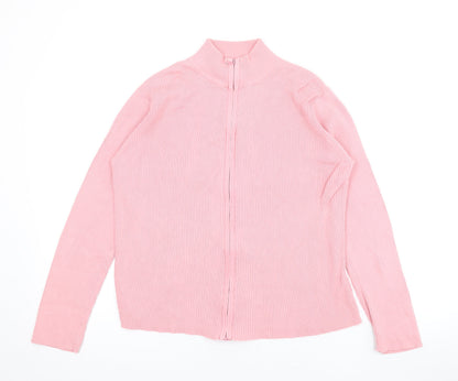 Womens UK Size 14 BHS Pink Cardigan Jumper