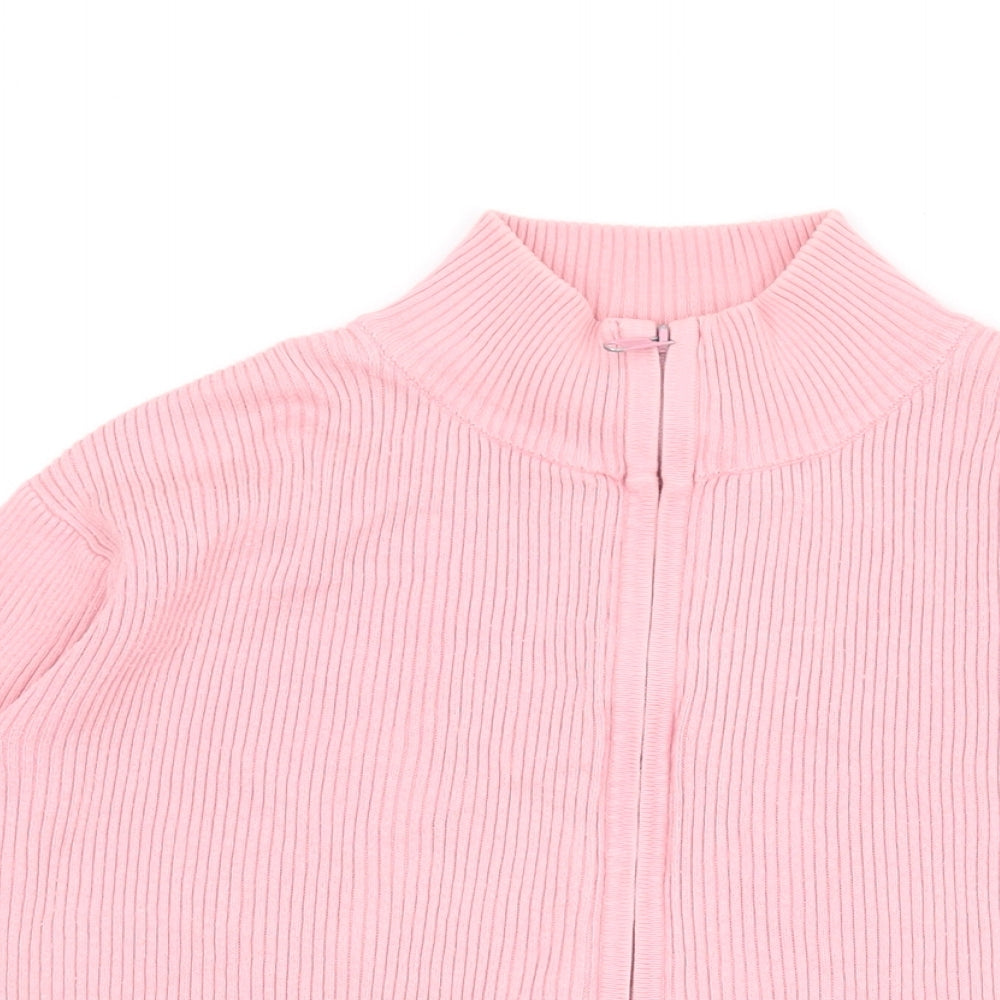 Womens UK Size 14 BHS Pink Cardigan Jumper