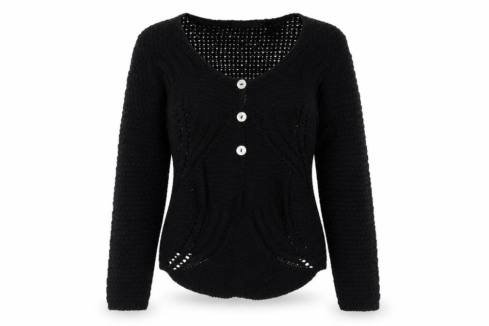 Womens UK Size S Alexara Black Cardigan Jumper