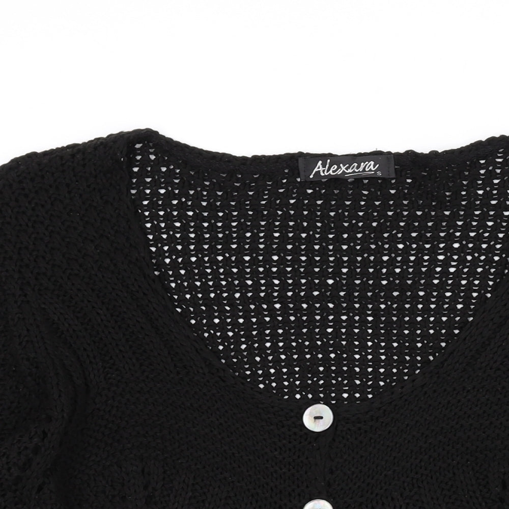 Womens UK Size S Alexara Black Cardigan Jumper