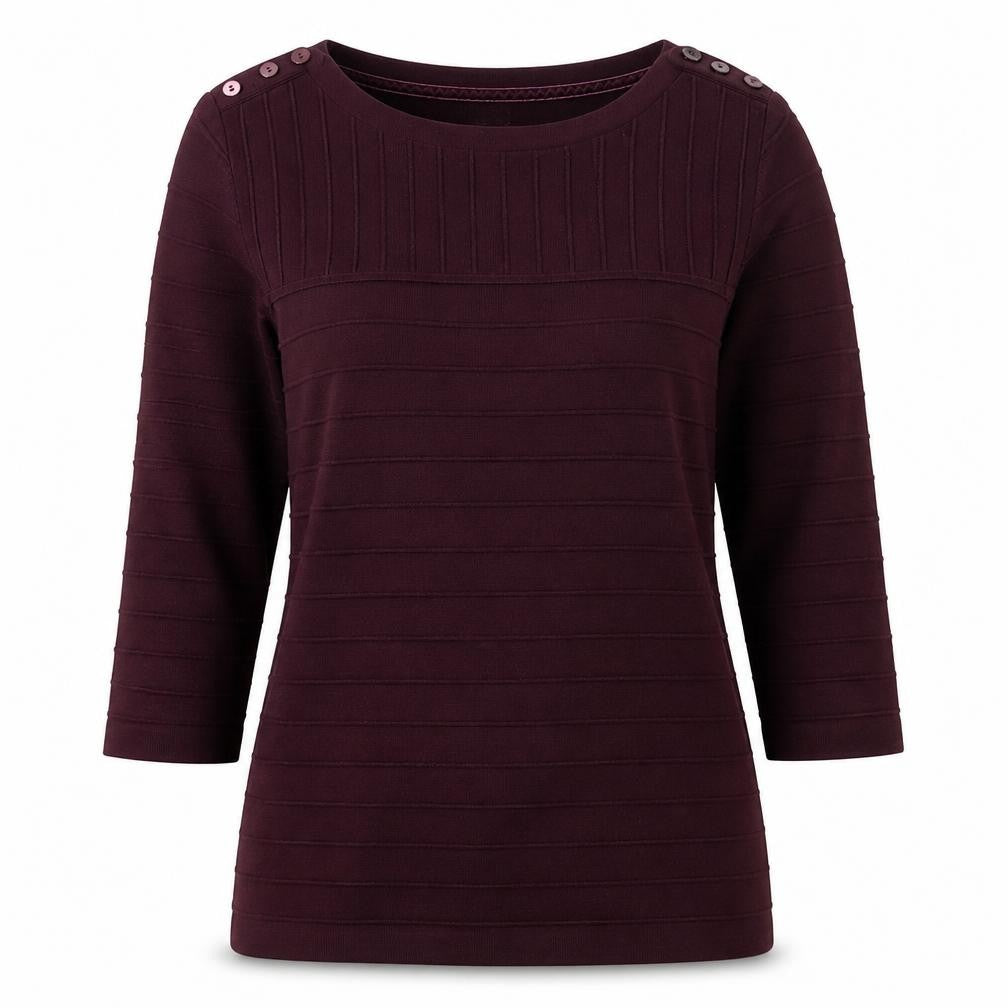 Womens UK Size S Country Casuals Purple Basic Blouse