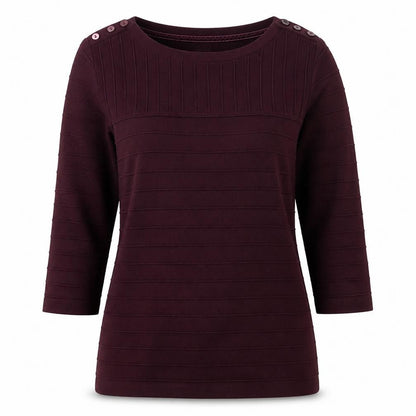 Womens UK Size S Country Casuals Purple Basic Blouse
