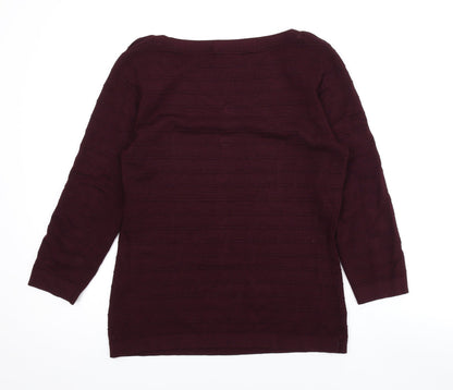 Womens UK Size S Country Casuals Purple Basic Blouse