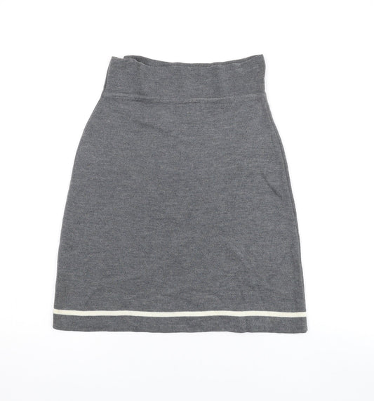 NEXT Womens Grey Wool Mini Skirt Size S