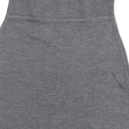NEXT Womens Grey Wool Mini Skirt Size S