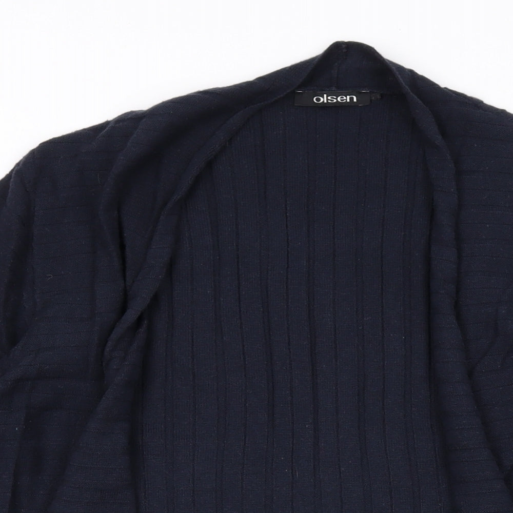 Womens UK Size 10 Olsen Blue Cardigan Jumper