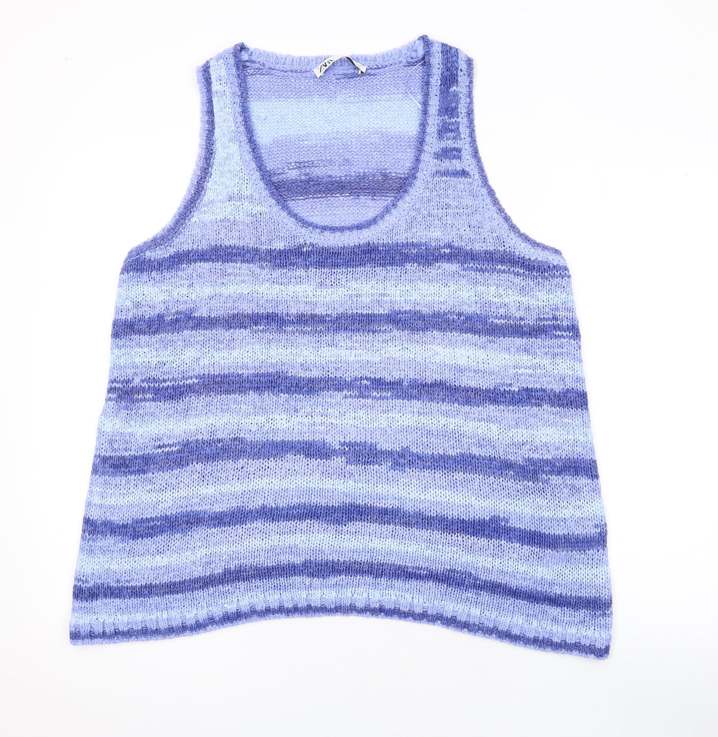 Womens UK Size M Zara Purple Basic Tank