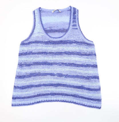 Womens UK Size M Zara Purple Basic Tank