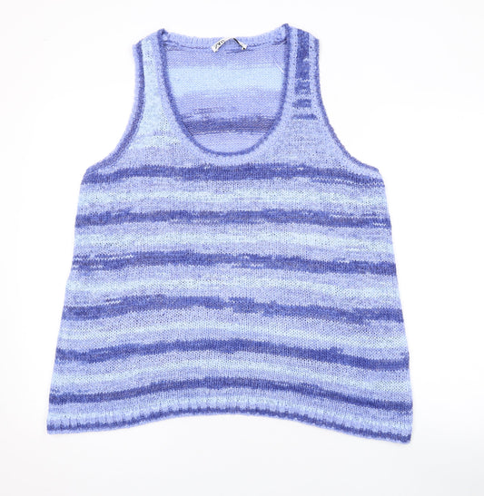 Womens UK Size M Zara Purple Basic Tank