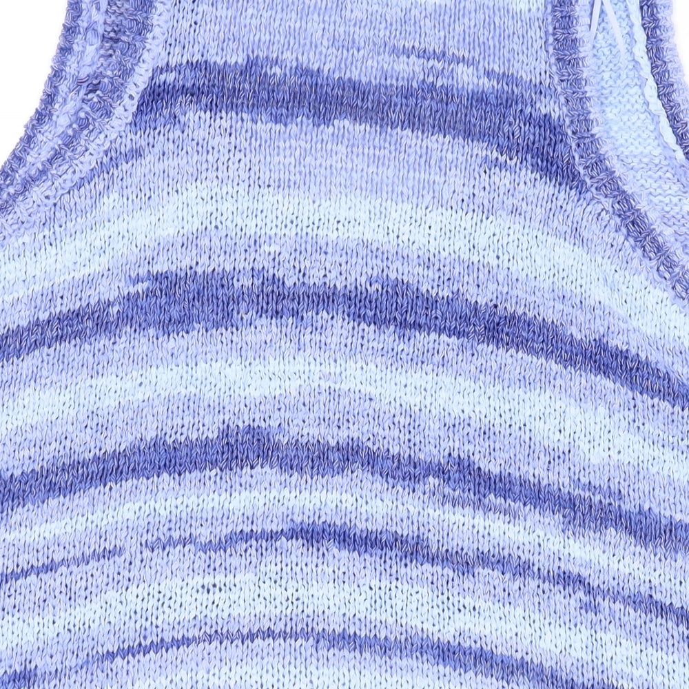 Womens UK Size M Zara Purple Basic Tank