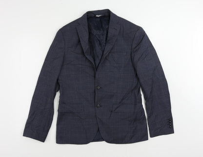 Mens UK Size 38 Marks and Spencer Regular Blue Suit Jacket