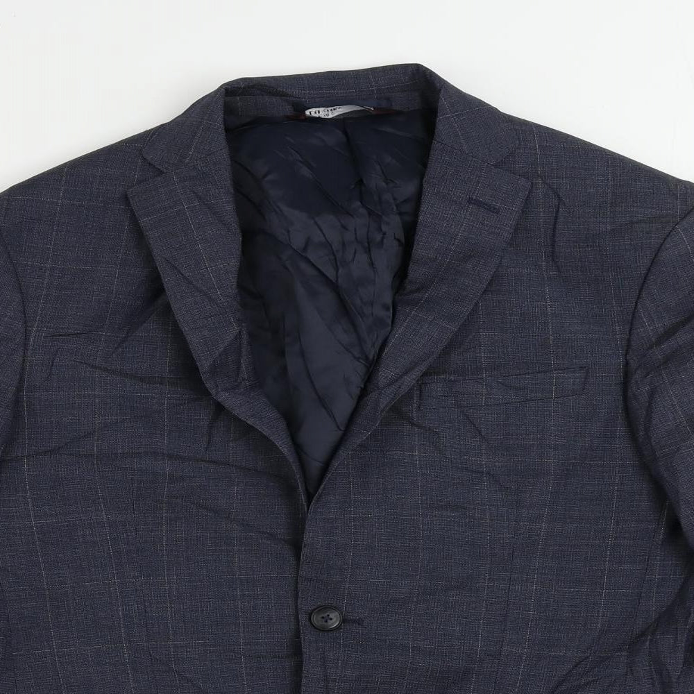 Mens UK Size 38 Marks and Spencer Regular Blue Suit Jacket