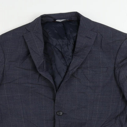 Mens UK Size 38 Marks and Spencer Regular Blue Suit Jacket