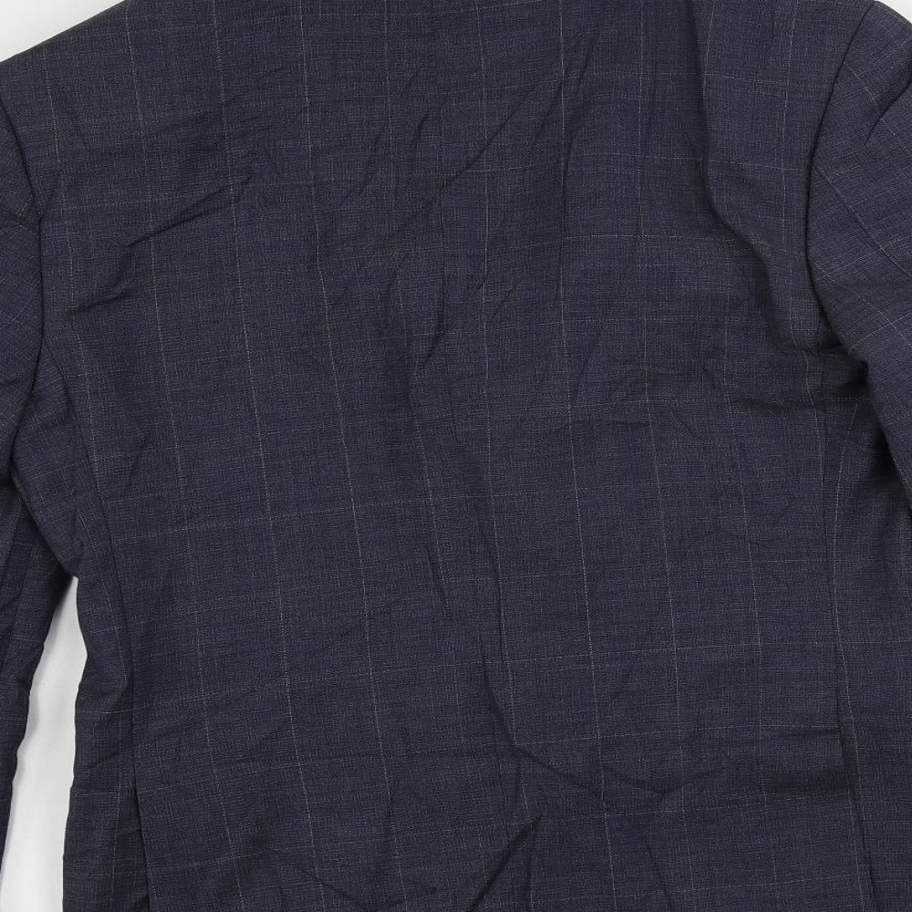 Mens UK Size 38 Marks and Spencer Regular Blue Suit Jacket