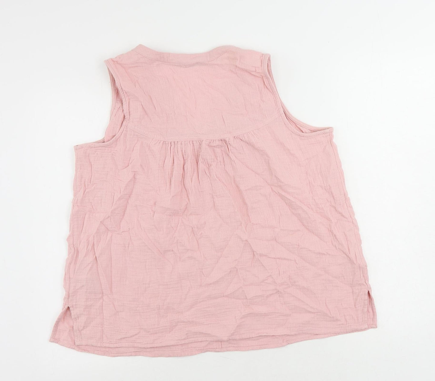 Womens UK Size 12 Marks and Spencer Pink Basic Blouse