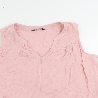 Womens UK Size 12 Marks and Spencer Pink Basic Blouse