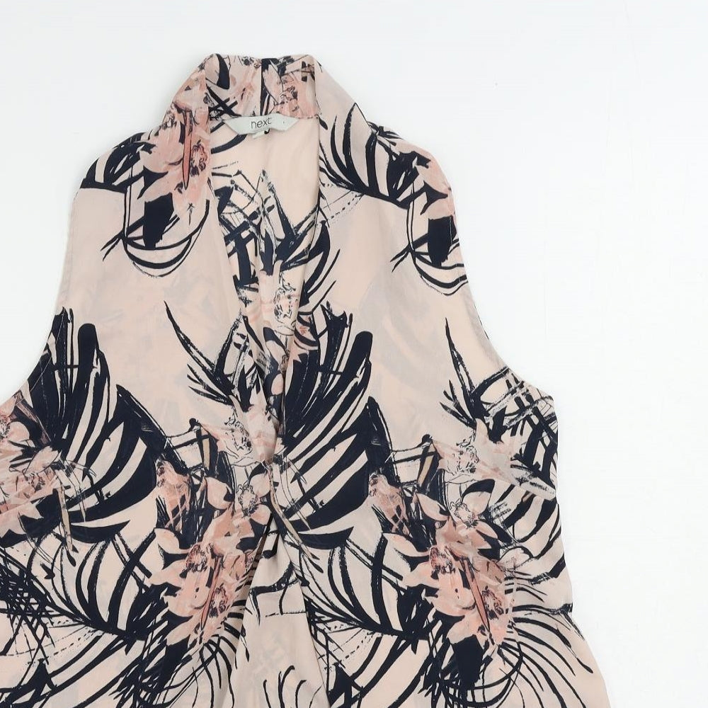 Womens UK Size 8 NEXT Pink Basic Blouse