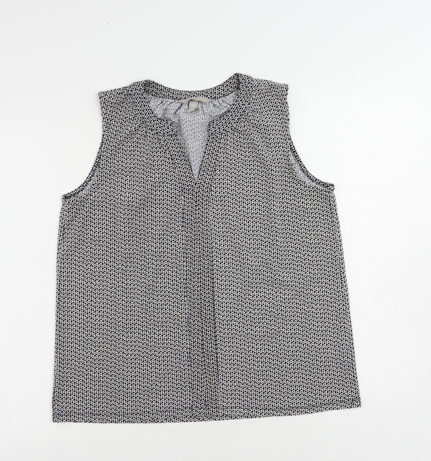 Womens UK Size S H&M Blue Basic Blouse