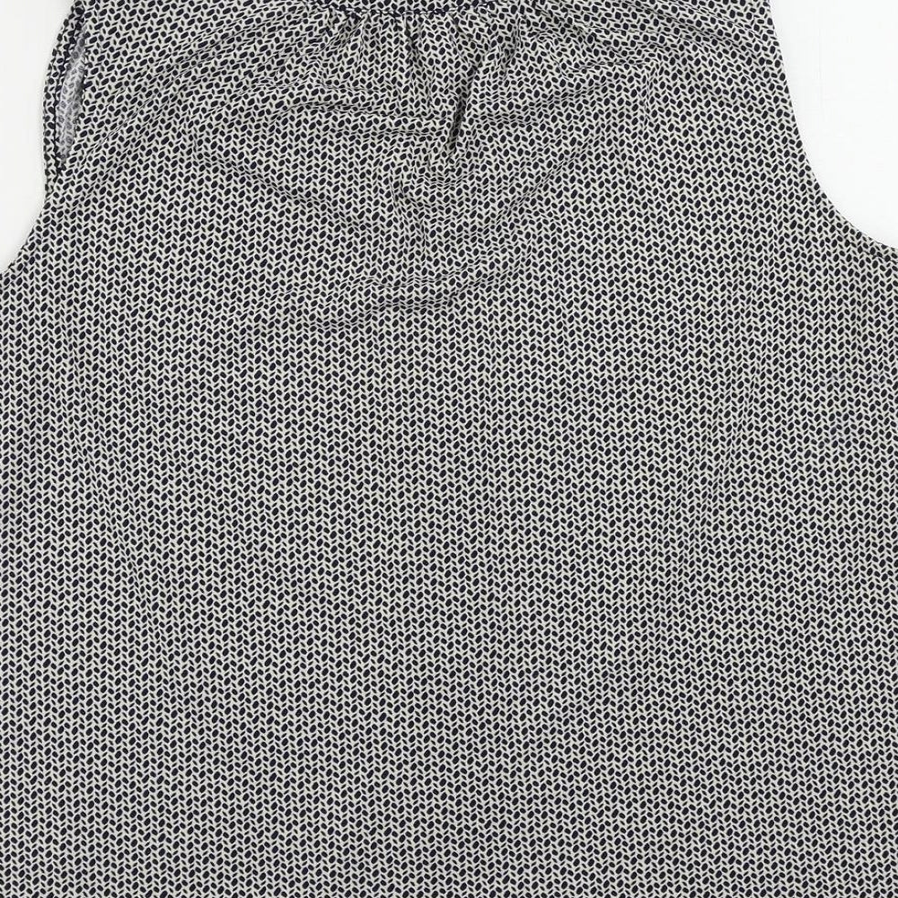Womens UK Size S H&M Blue Basic Blouse