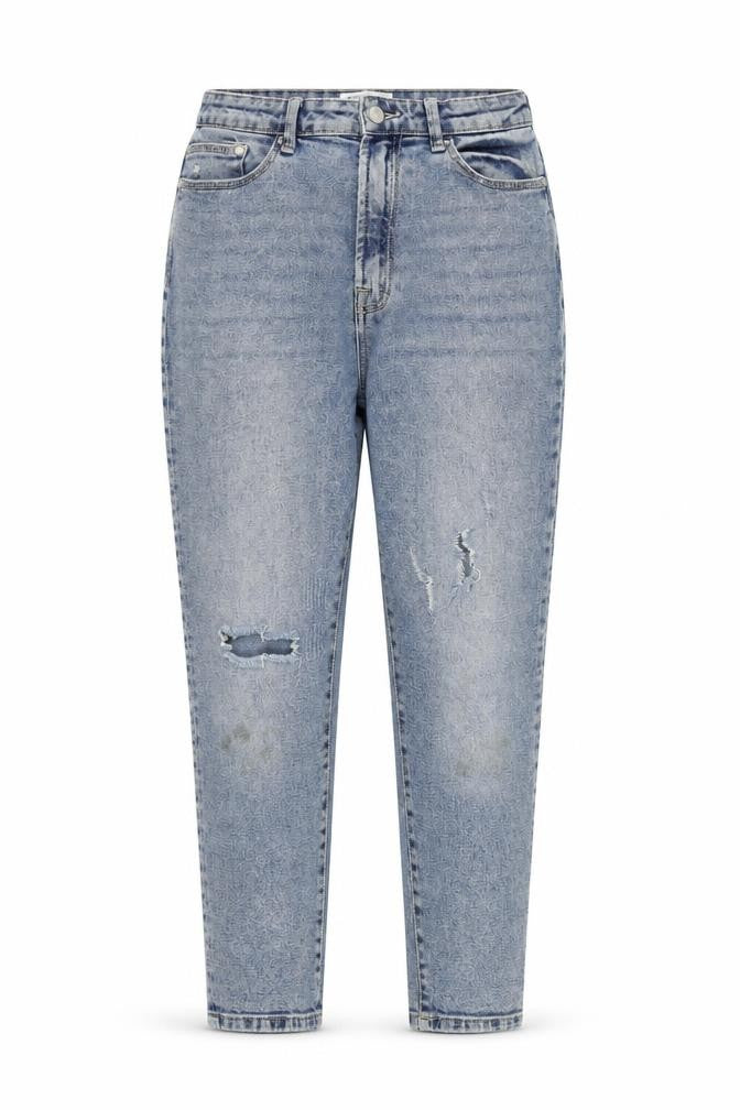 Womens UK Size 12 Stradivarius Regular Fit Mom Blue Jeans