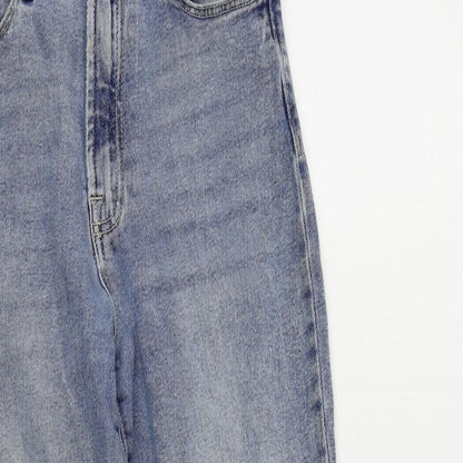 Womens UK Size 12 Stradivarius Regular Fit Mom Blue Jeans