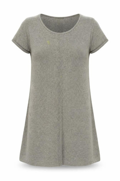 The White Company Womens Beige Wool Jumper Dress Size L Round Neck Pullover - Vintage
