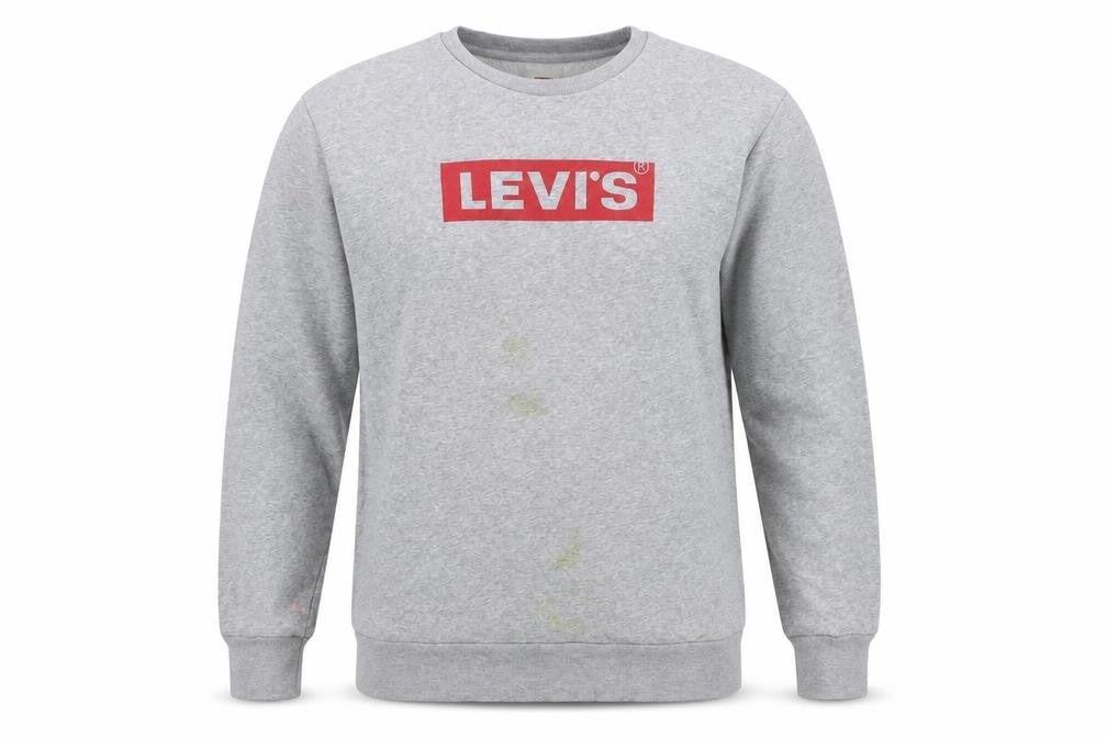 Mens UK Size L Levi's Grey Pullover Sweatshirt