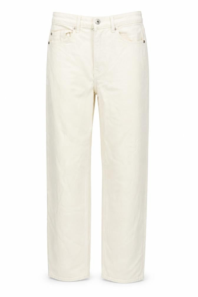 Womens UK Size 8 H&M Regular Fit Straight Ivory Jeans