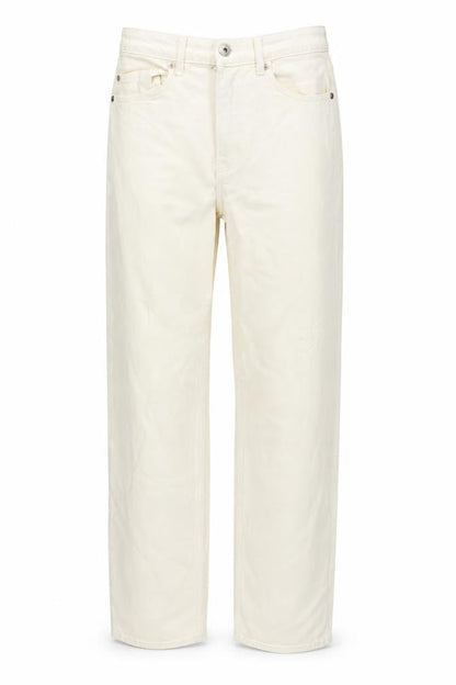 Womens UK Size 8 H&M Regular Fit Straight Ivory Jeans