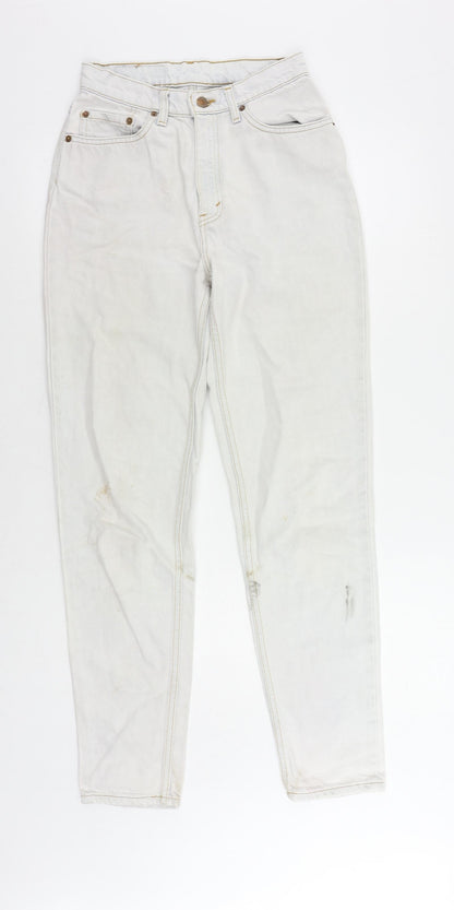 Levi's Womens Blue Cotton Straight Jeans Size 26 in L31 in Regular Zip - Vintage