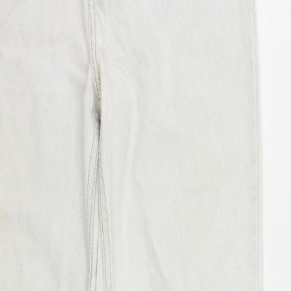 Levi's Womens Blue Cotton Straight Jeans Size 26 in L31 in Regular Zip - Vintage