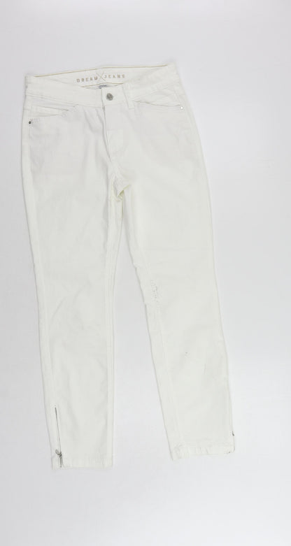 Womens UK Size 28 in Dream Jeans Regular Fit Skinny White Jeans