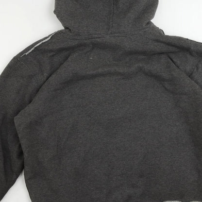 Mens UK Size S Lee Cooper Grey Full Zip Hoodie