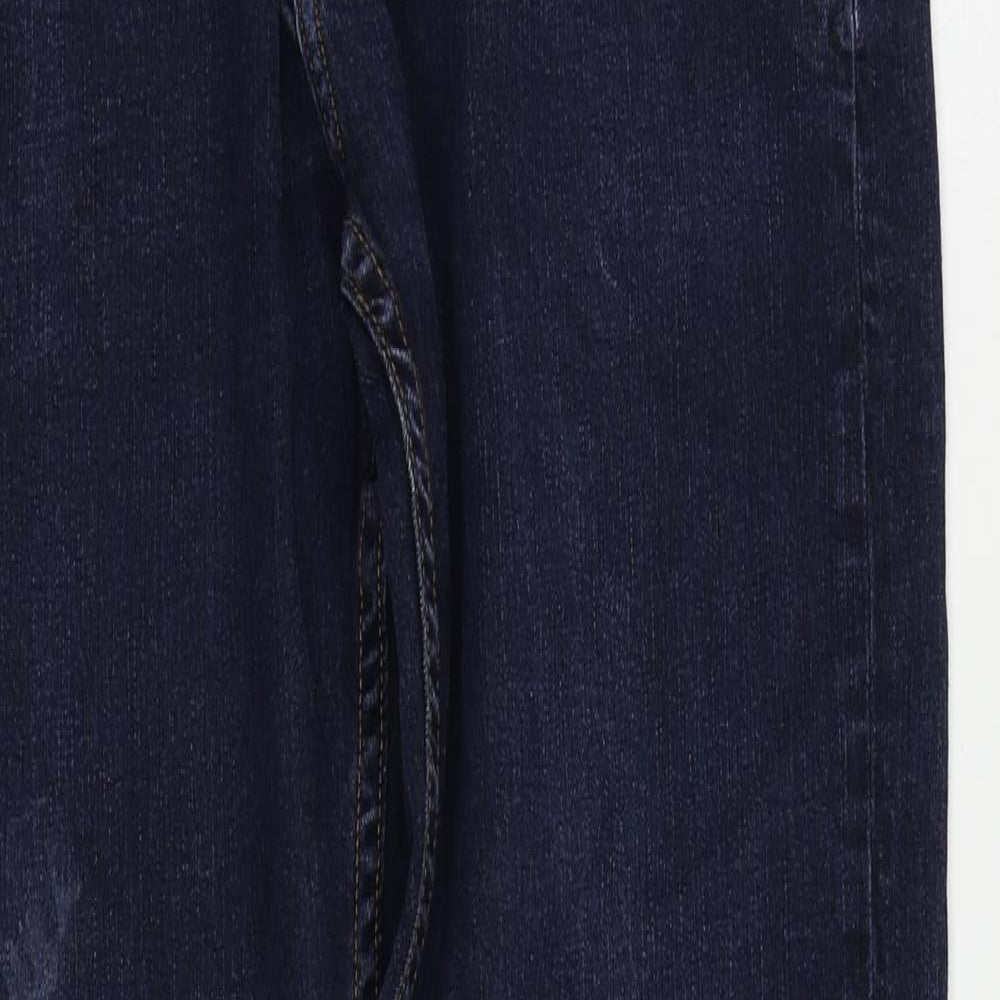 CR7 Cristiano Ronaldo Mens Blue Cotton Straight Jeans Size 32 in L31 in Regular Button