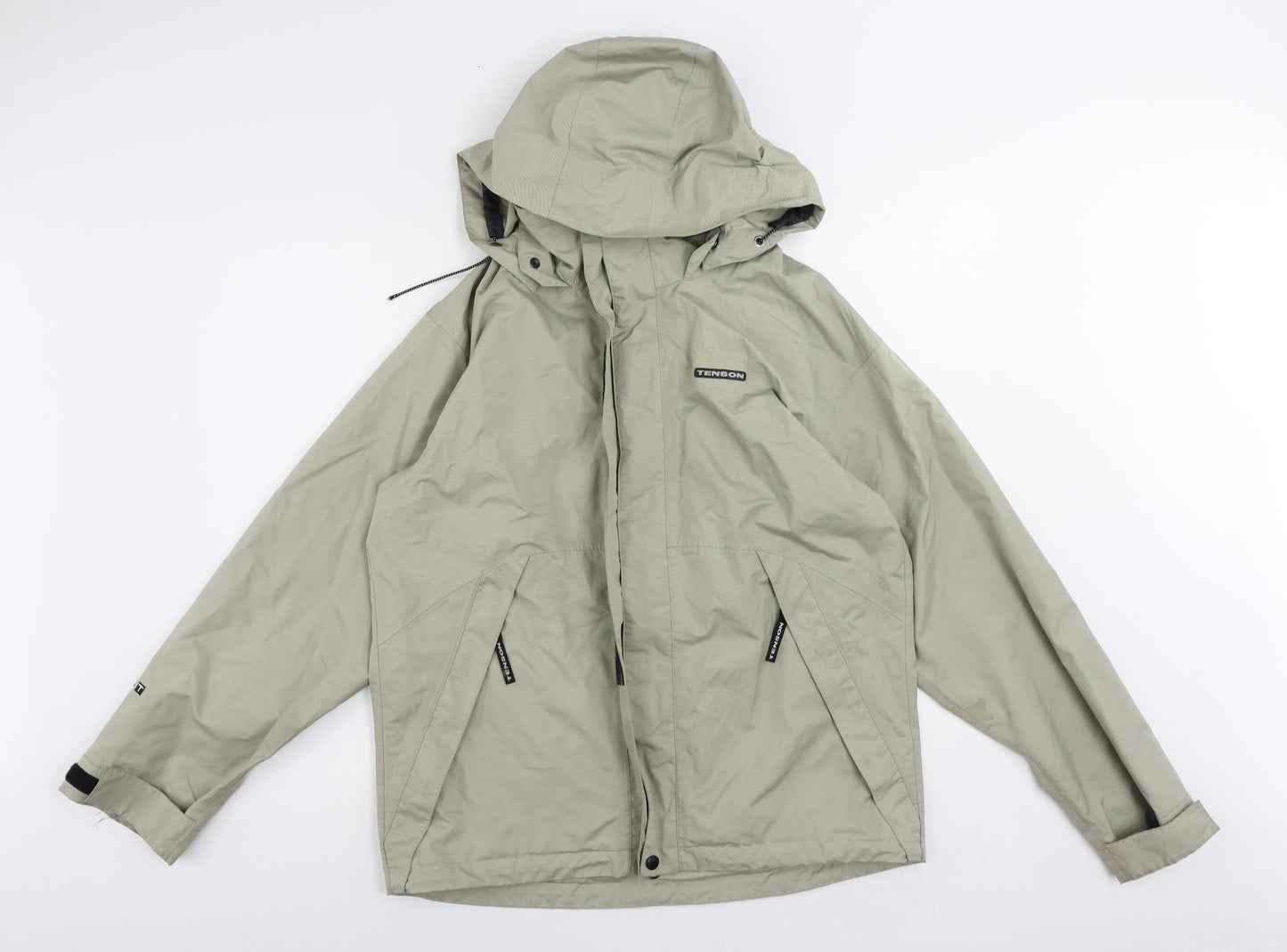 Mens UK Size S Tenson Beige Windbreaker Coat