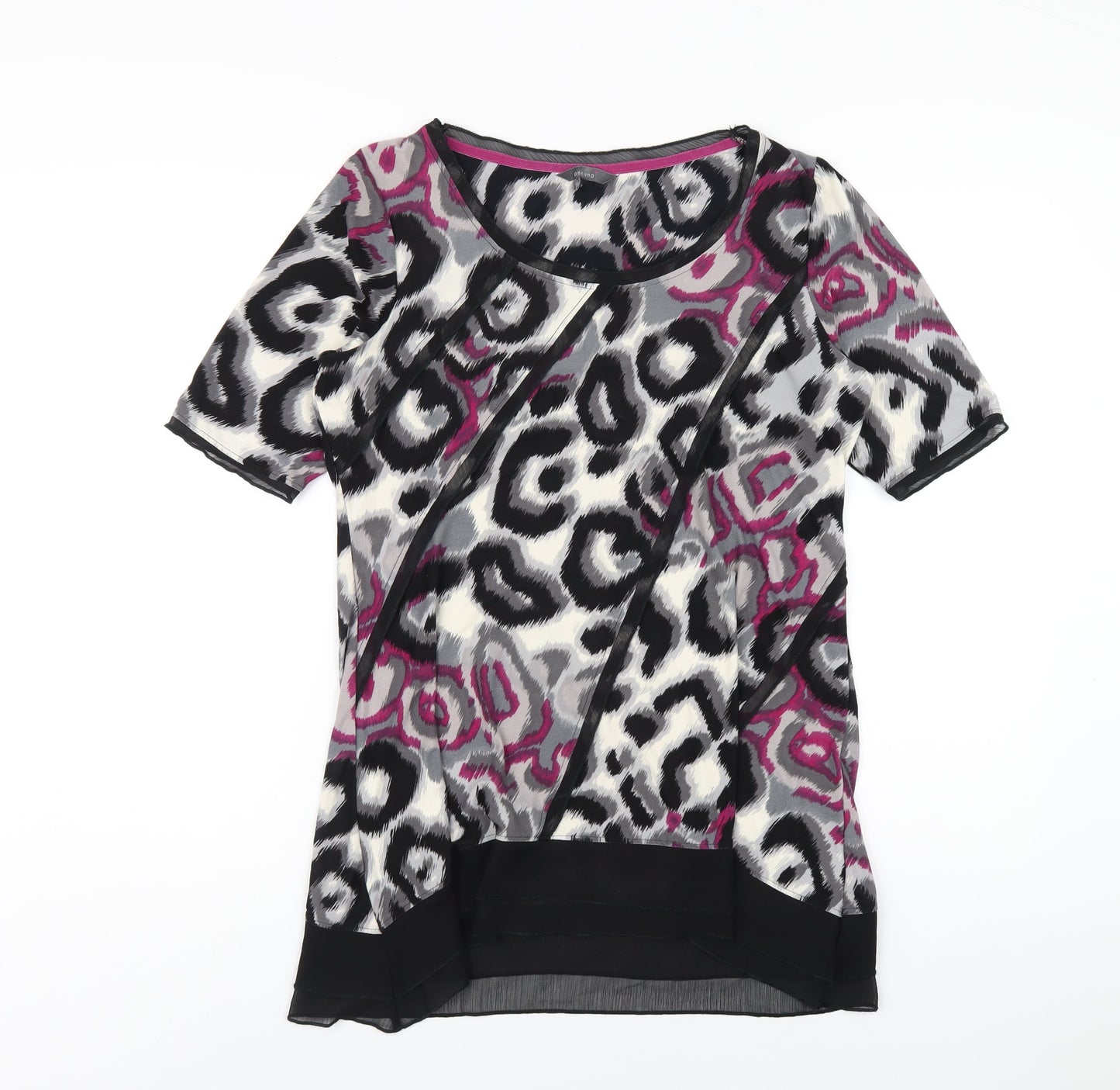 Womens UK Size 14 Per Una Multicoloured Basic T-Shirt