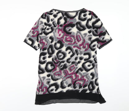 Womens UK Size 14 Per Una Multicoloured Basic T-Shirt