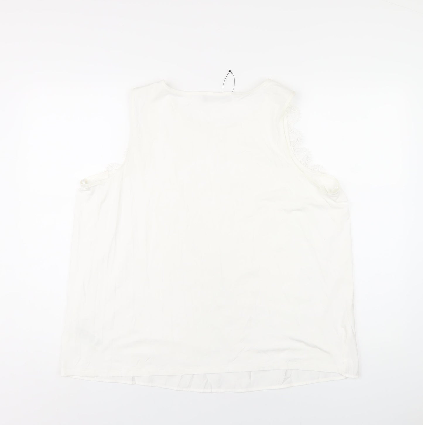 Womens UK Size 20 Marks and Spencer White Basic Tank