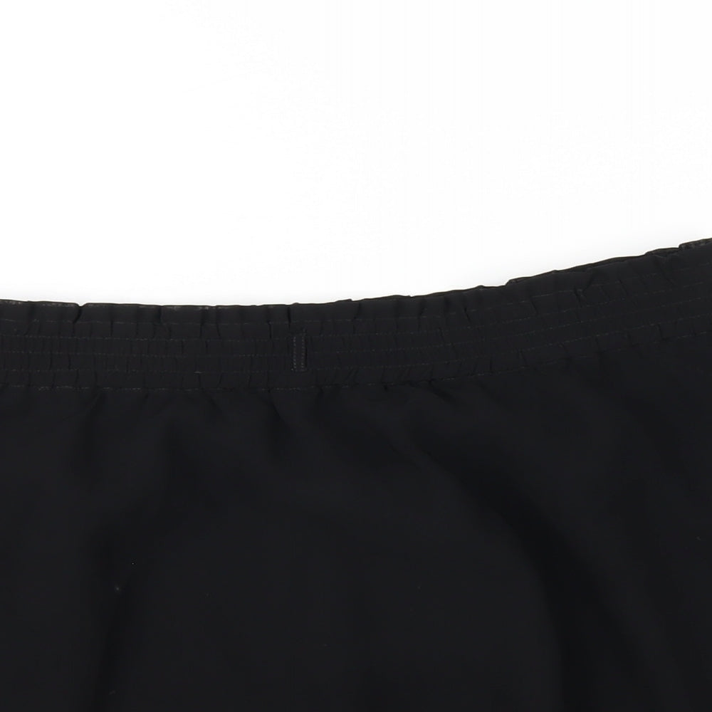 Only Womens Black Polyester A-Line Skirt Size 10