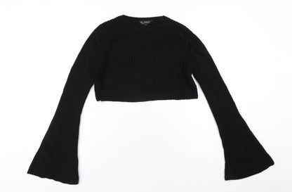 Womens UK Size 10 Miss Selfridge Black Pullover Jumper