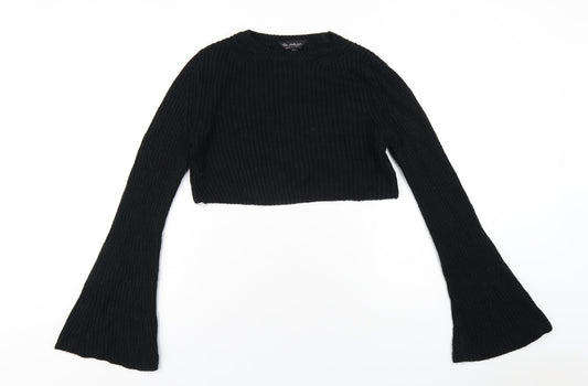 Womens UK Size 10 Miss Selfridge Black Pullover Jumper