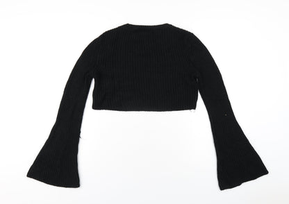 Womens UK Size 10 Miss Selfridge Black Pullover Jumper