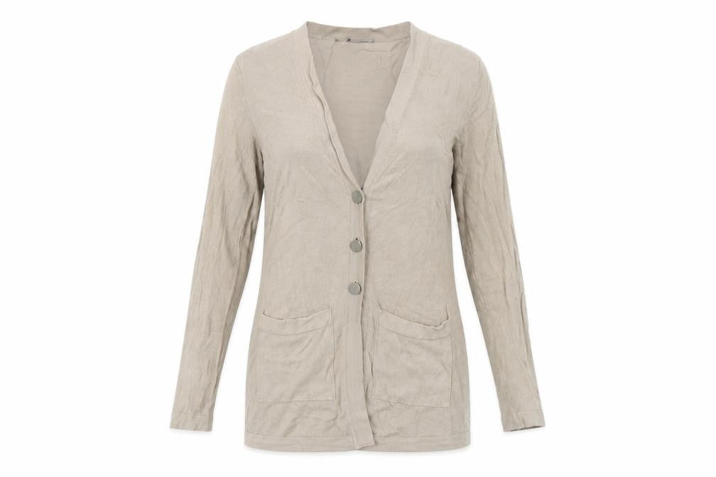 Womens UK Size S Marks and Spencer Beige Cardigan Jumper