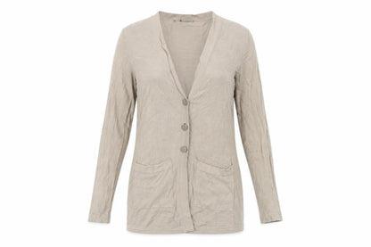 Womens UK Size S Marks and Spencer Beige Cardigan Jumper