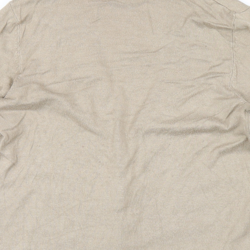 Womens UK Size S Marks and Spencer Beige Cardigan Jumper