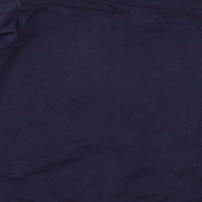 John Lewis Mens Blue V-Neck Cotton Pullover Jumper Size L Long Sleeve