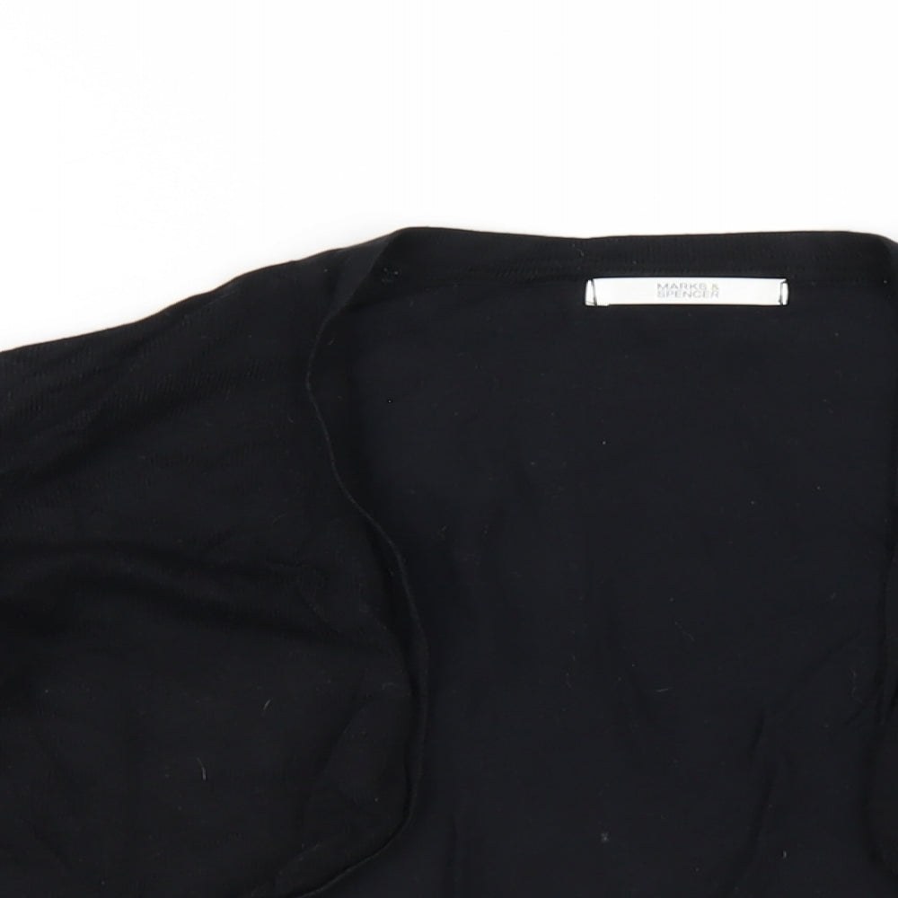 Womens UK Size 12 Marks and Spencer Black Shrug Jumper