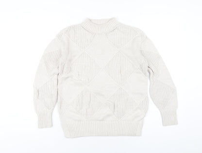 Womens UK Size XS Marks and Spencer Beige Pullover Jumper