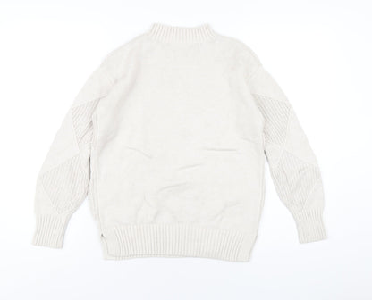 Womens UK Size XS Marks and Spencer Beige Pullover Jumper