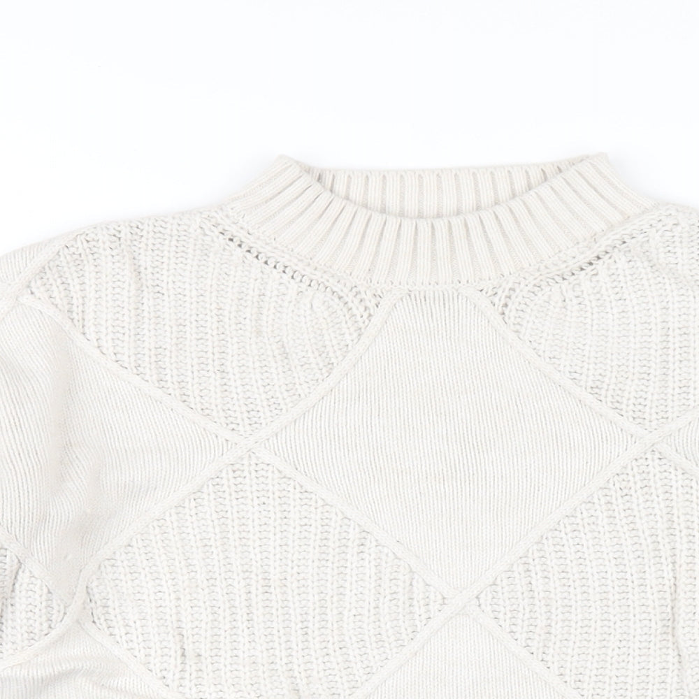 Womens UK Size XS Marks and Spencer Beige Pullover Jumper